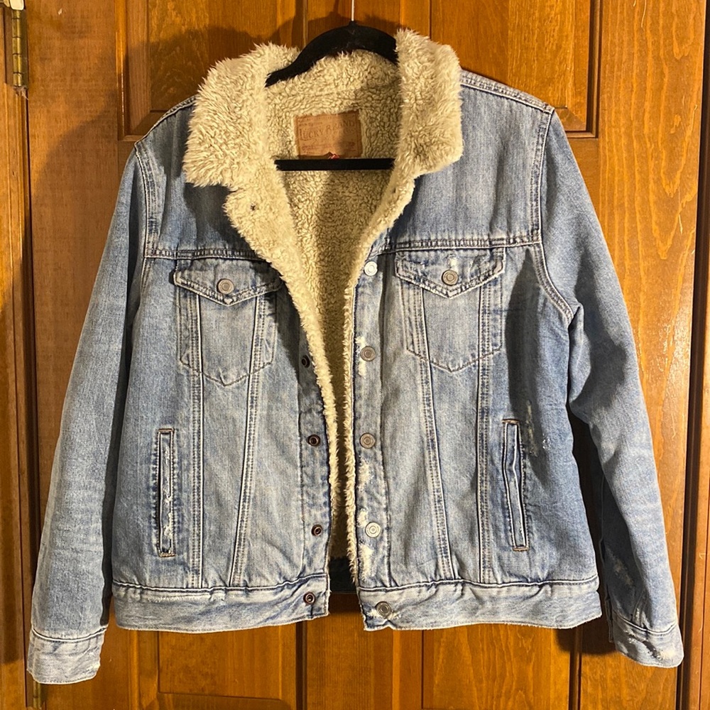 Lucky Brand Jean Sherpa Jacket